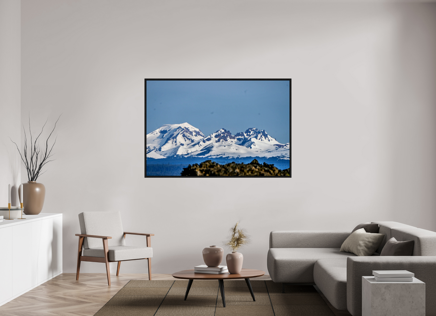 66 x 44″, Floater Frame Cascades - Sisters