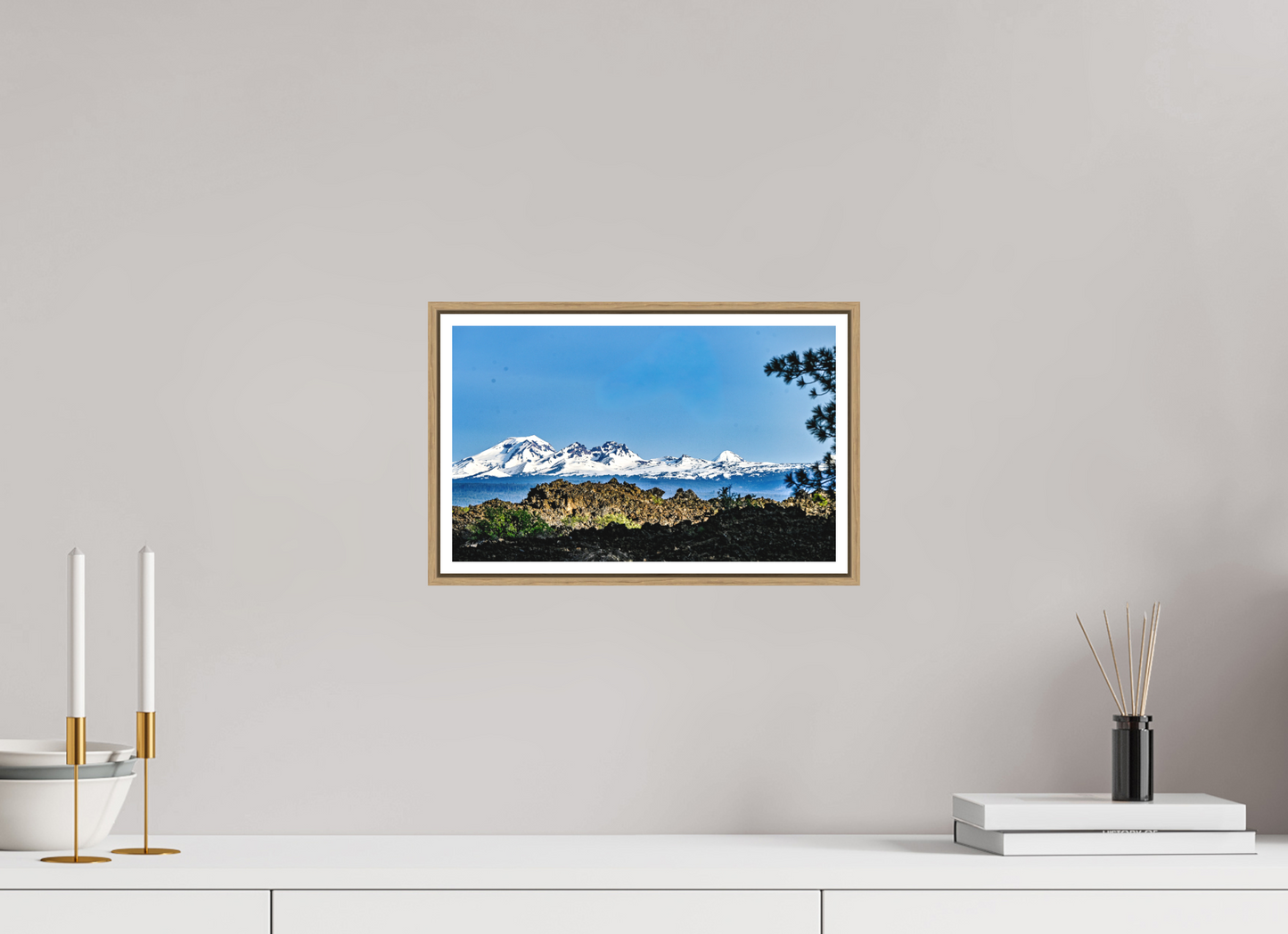 13 x 8″, New Elk Under Mt Cascades