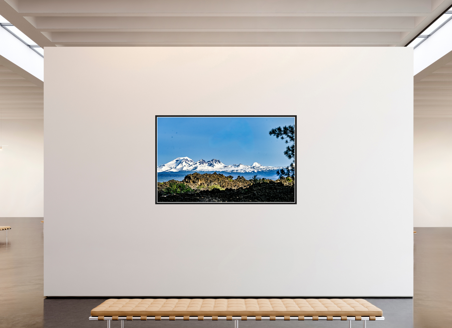76.3 x 47″, Gilcee Black Frame Cascades 2