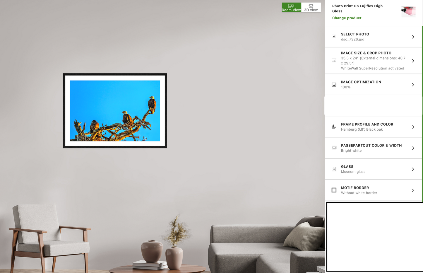 Framed Eagle Print