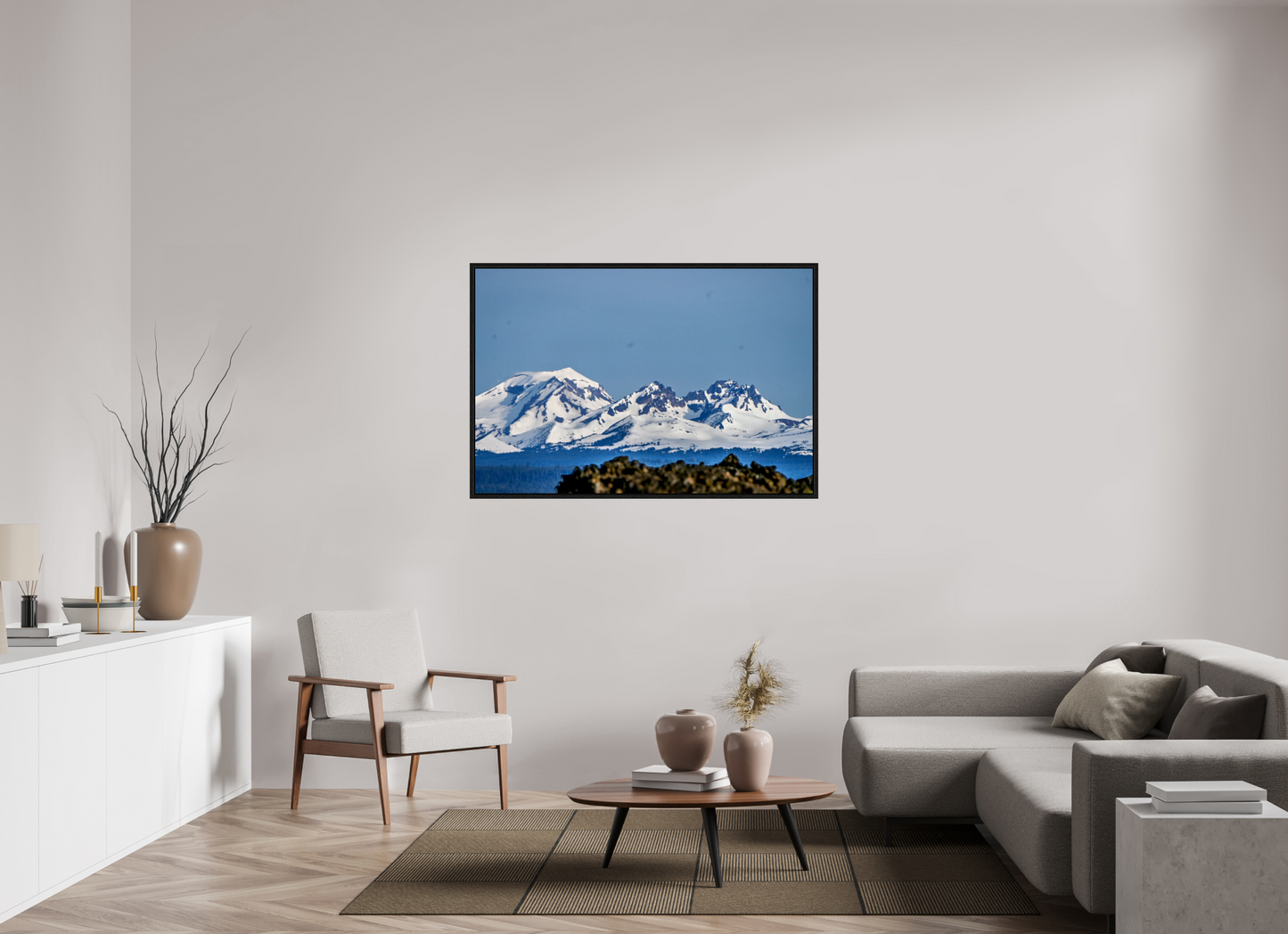 54 x 36″, Floater Frame Cascades - Sisters