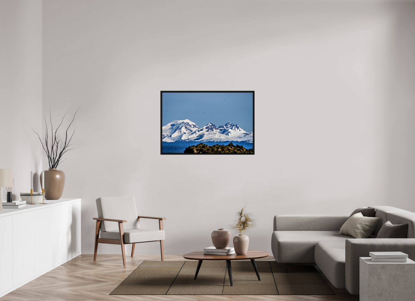 45 x 30″, Floater Frame Cascades - Sisters